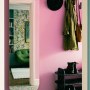 Victorian Terrace, Waterloo | Bright pink hallway and bespoke hallway storage unit made from recycled plastic | Interior Designers